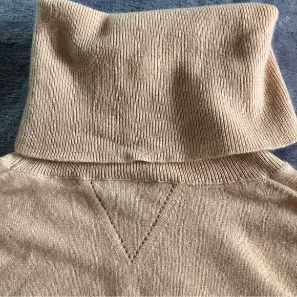 Jaeger 100% Cashmere Cream Deep Roll Neck Jumper Size L - Picture 3 of 7